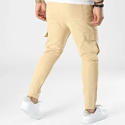 Top 10 🥰 Pantalon Cargo PP329 Beige de John H 😀 -John H Soldes john h 332331 PP329 DKCAMEL 20220816T154843 04