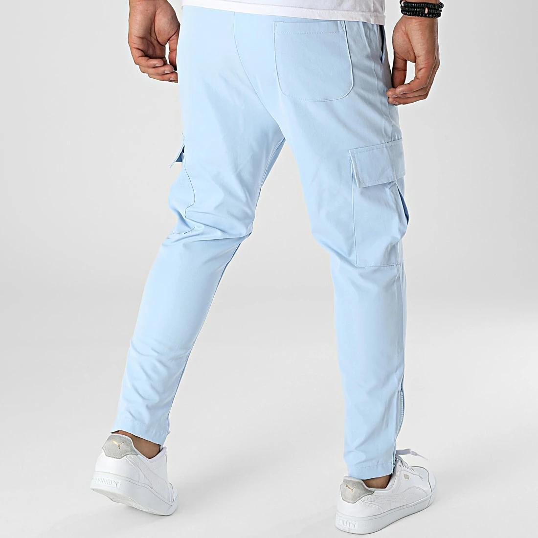 Offres ⌛ Pantalon Cargo PP329 Bleu Clair de John H ✔️ 6 Offres ⌛ Pantalon Cargo PP329 Bleu Clair de John H ✔️ – Image 4