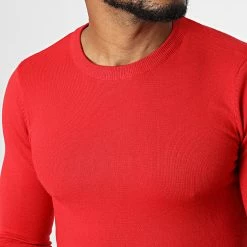 Bon marché 🔥 Pull ZW002 Rouge de John H ⭐ -John H Soldes john h 336966 ZW002 RED 20220916T160858 02