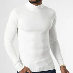 Tout neuf 🎁 Pull Col Montant ZW013 Blanc de John H ⭐ 8 Tout neuf 🎁 Pull Col Montant ZW013 Blanc de John H ⭐ -John H Soldes john h 336973 ZW013 WHITE 20220916T155944 03