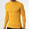 Acheter ⌛ Pull Col Montant ZW013 Jaune de John H 🔥