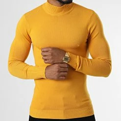 Acheter ⌛ Pull Col Montant ZW013 Jaune de John H 🔥 -John H Soldes john h 336975 ZW013 YELLOW 20220916T161039 03