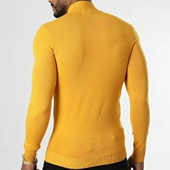 Acheter ⌛ Pull Col Montant ZW013 Jaune de John H 🔥 -John H Soldes john h 336975 ZW013 YELLOW 20220916T161040 04