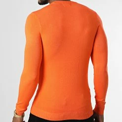 Offres 😀 Pull ZW002 Orange de John H 💯 -John H Soldes john h 336979 ZW002 ORANGE RED 20220916T160954 04