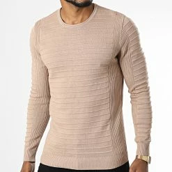 Vente flash 🥰 Pull ZW016 Camel Clair de John H 😉