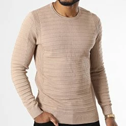 Vente flash 🥰 Pull ZW016 Camel Clair de John H 😉 -John H Soldes john h 337015 ZW016 CAMEL 20220916T160547 03