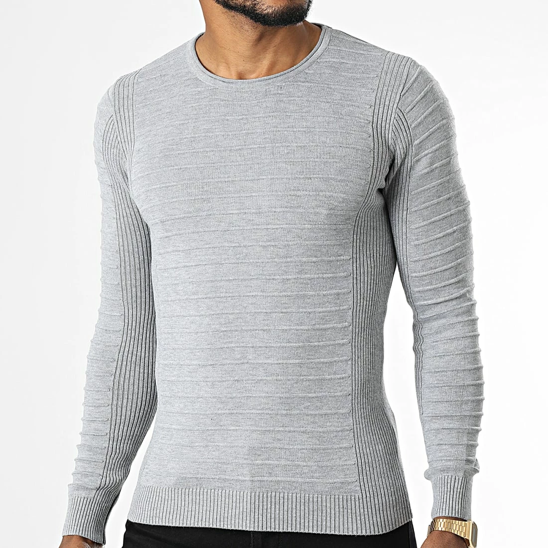 Coupon 🥰 Pull ZW016 Gris Chiné de John H 😍 3 Coupon 🥰 Pull ZW016 Gris Chiné de John H 😍