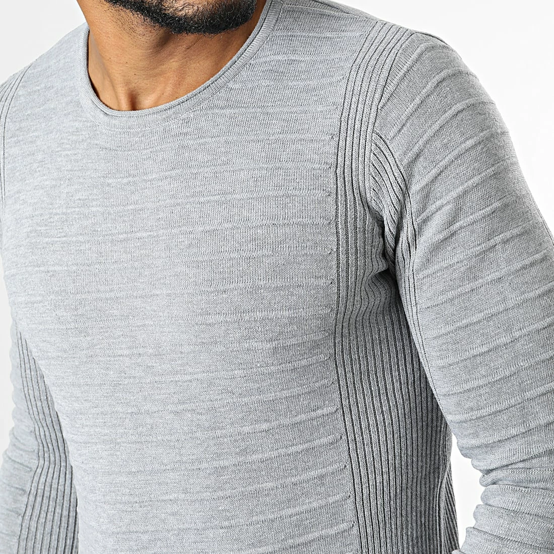 Coupon 🥰 Pull ZW016 Gris Chiné de John H 😍 4 Coupon 🥰 Pull ZW016 Gris Chiné de John H 😍 – Image 2