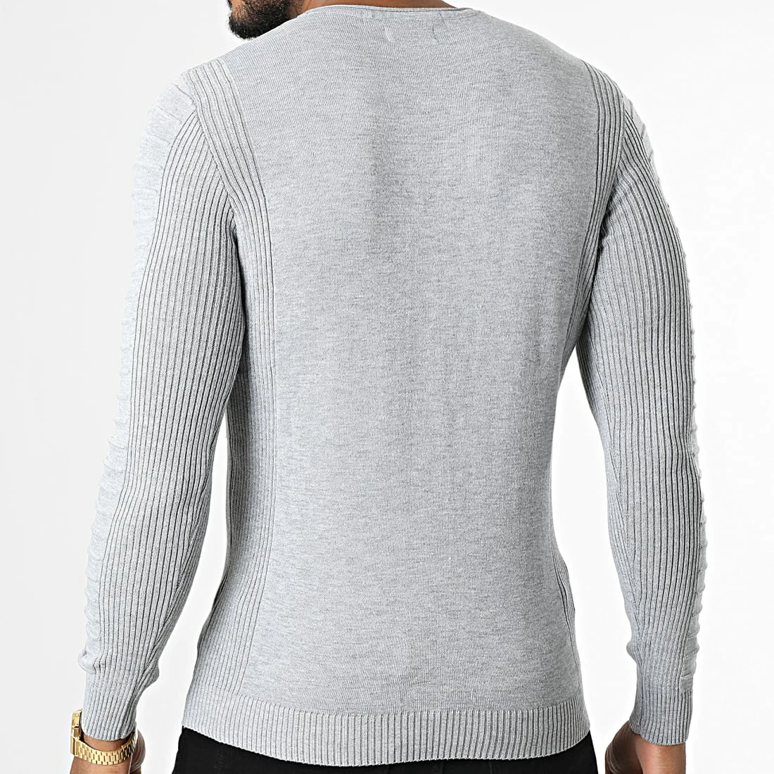 Coupon 🥰 Pull ZW016 Gris Chiné de John H 😍 6 Coupon 🥰 Pull ZW016 Gris Chiné de John H 😍 – Image 4