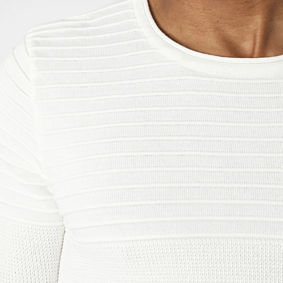 Grosses soldes 😍 Pull ZW022 Beige Clair de John H 🤩 4 Grosses soldes 😍 Pull ZW022 Beige Clair de John H 🤩 – Image 2