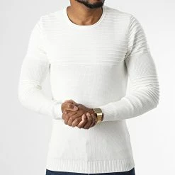 Grosses soldes 😍 Pull ZW022 Beige Clair de John H 🤩 8 Grosses soldes 😍 Pull ZW022 Beige Clair de John H 🤩 -John H Soldes john h 337019 ZW022 WHITE 20220916T155319 03