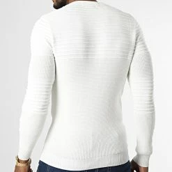 Grosses soldes 😍 Pull ZW022 Beige Clair de John H 🤩 9 Grosses soldes 😍 Pull ZW022 Beige Clair de John H 🤩 -John H Soldes john h 337019 ZW022 WHITE 20220916T155322 04