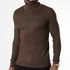 Le moins cher 😀 Pull Col Roulé ZW008 Marron de John H 🤩 -John H Soldes john h 337051 ZW008 BROWN 20220916T160728 01