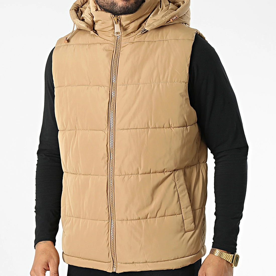 Sortie 😀 Doudoune Capuche Sans Manches M2209 Camel de John H 😉 3 Sortie 😀 Doudoune Capuche Sans Manches M2209 Camel de John H 😉