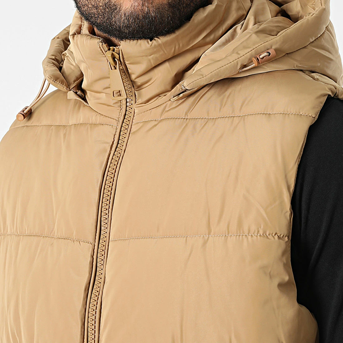 Sortie 😀 Doudoune Capuche Sans Manches M2209 Camel de John H 😉 4 Sortie 😀 Doudoune Capuche Sans Manches M2209 Camel de John H 😉 – Image 2