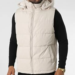 De gros ⌛ Doudoune Capuche Sans Manches M2209 Beige de John H 🧨 -John H Soldes john h 340832 M2209 CREAM 20221004T150648 03