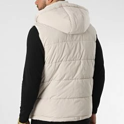 De gros ⌛ Doudoune Capuche Sans Manches M2209 Beige de John H 🧨 -John H Soldes john h 340832 M2209 CREAM 20221004T150649 04