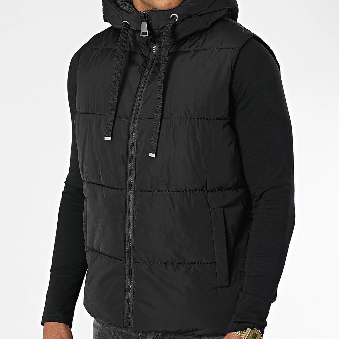 Acheter 🔥 Doudoune Capuche Sans Manches M2208 Noir de John H 😉 3 Acheter 🔥 Doudoune Capuche Sans Manches M2208 Noir de John H 😉