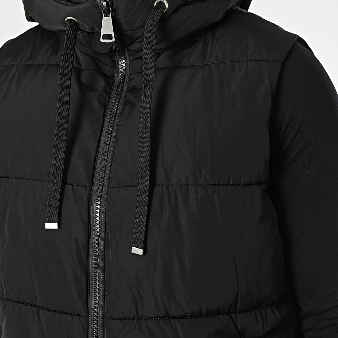 Acheter 🔥 Doudoune Capuche Sans Manches M2208 Noir de John H 😉 4 Acheter 🔥 Doudoune Capuche Sans Manches M2208 Noir de John H 😉 – Image 2