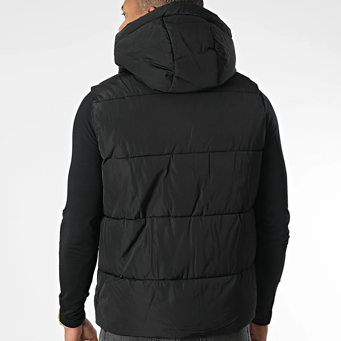 Acheter 🔥 Doudoune Capuche Sans Manches M2208 Noir de John H 😉 6 Acheter 🔥 Doudoune Capuche Sans Manches M2208 Noir de John H 😉 – Image 4