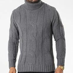 Meilleure vente ✔️ Pull Col Roulé ZW020 Gris Anthracite de John H 🛒 8 Meilleure vente ✔️ Pull Col Roulé ZW020 Gris Anthracite de John H 🛒 -John H Soldes john h 340863 ZW020 DKGREY 20221004T151259 03
