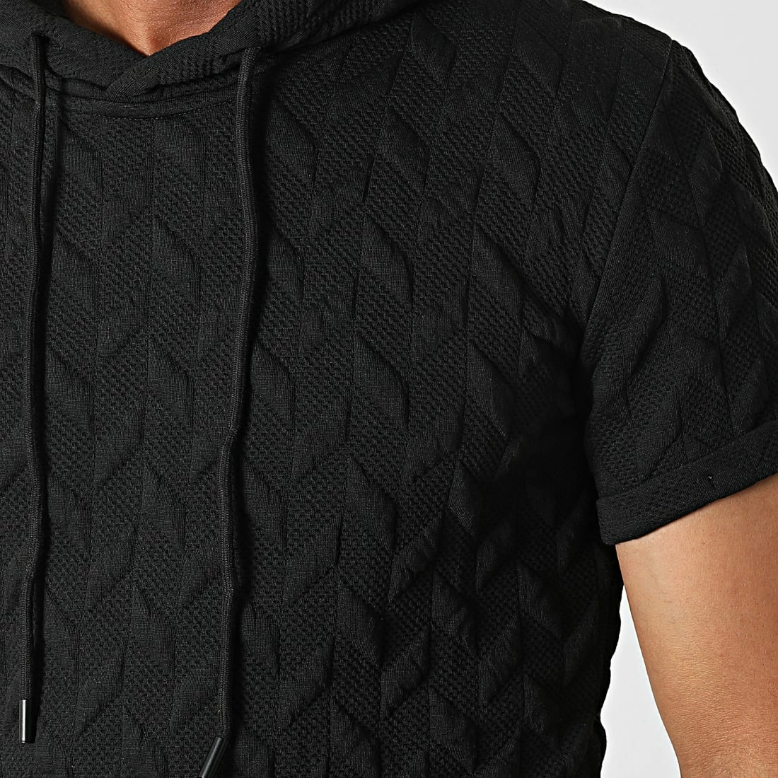 Tout neuf ✔️ Ensemble Tee 👕 Shirt Capuche Oversize Et Pantalon Jogging AB812 Noir de John H 🧨 4 Tout neuf ✔️ Ensemble Tee 👕 Shirt Capuche Oversize Et Pantalon Jogging AB812 Noir de John H 🧨 – Image 2