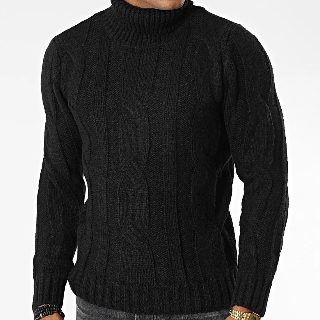 Grosses soldes 👏 Pull Col Roulé ZW020 Noir de John H 🛒 5 Grosses soldes 👏 Pull Col Roulé ZW020 Noir de John H 🛒 – Image 3