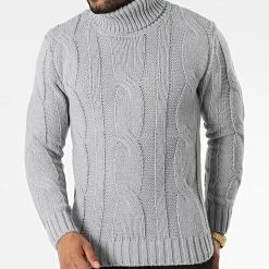 Sortie 🥰 Pull Col Roulé ZW020 Gris de John H 👍 8 Sortie 🥰 Pull Col Roulé ZW020 Gris de John H 👍 -John H Soldes john h 340874 ZW020 GREY 20221004T151136 03