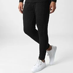 Meilleure affaire 👍 Ensemble Sweat Capuche Et Pantalon Jogging AB825 Noir de John H 🌟 -John H Soldes john h 340924 AB825 BLACK 20221007T154212 04