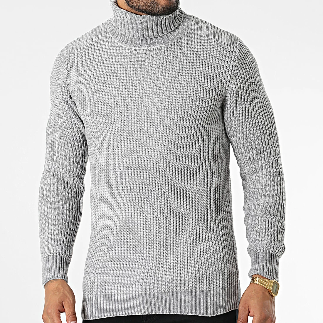 Grosses soldes 👏 Pull Col Roulé ZW015 Gris de John H 😀 3 Grosses soldes 👏 Pull Col Roulé ZW015 Gris de John H 😀