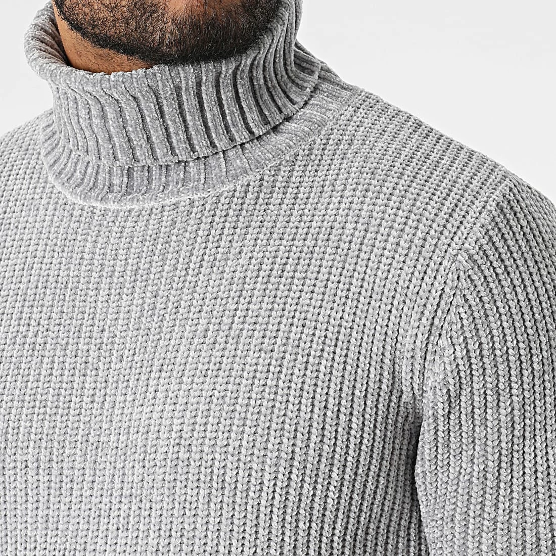 Grosses soldes 👏 Pull Col Roulé ZW015 Gris de John H 😀 4 Grosses soldes 👏 Pull Col Roulé ZW015 Gris de John H 😀 – Image 2