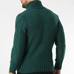 Remise 👍 Pull Col roulé ZW029 Vert de John H 😀 -John H Soldes john h 340937 ZW029 GREEN 20221004T151120 04