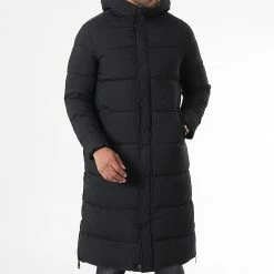 De gros 💯 Doudoune Capuche Longue M2201 Noir de John H 😉