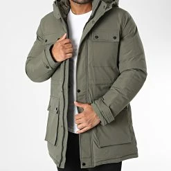 Le moins cher 👏 Parka M2203 Vert Kaki de John H 🌟