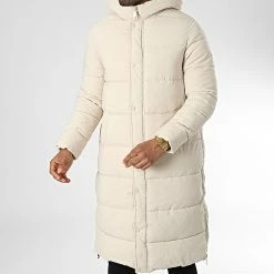 Acheter 💯 Doudoune Capuche Longue M2201 Beige de John H 👏
