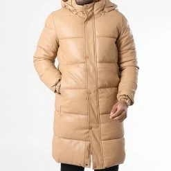 Sortie 😍 Doudoune Capuche Longue Enduit M2115 Camel de John H 🛒 -John H Soldes john h 342741 M2115 1 APRICOT 20221013T155002 03