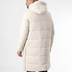 Meilleure vente 👍 Doudoune Capuche Longue M2202 Beige Clair de John H 💯 -John H Soldes john h 342742 M2202 CREAM 20221013T155019 04