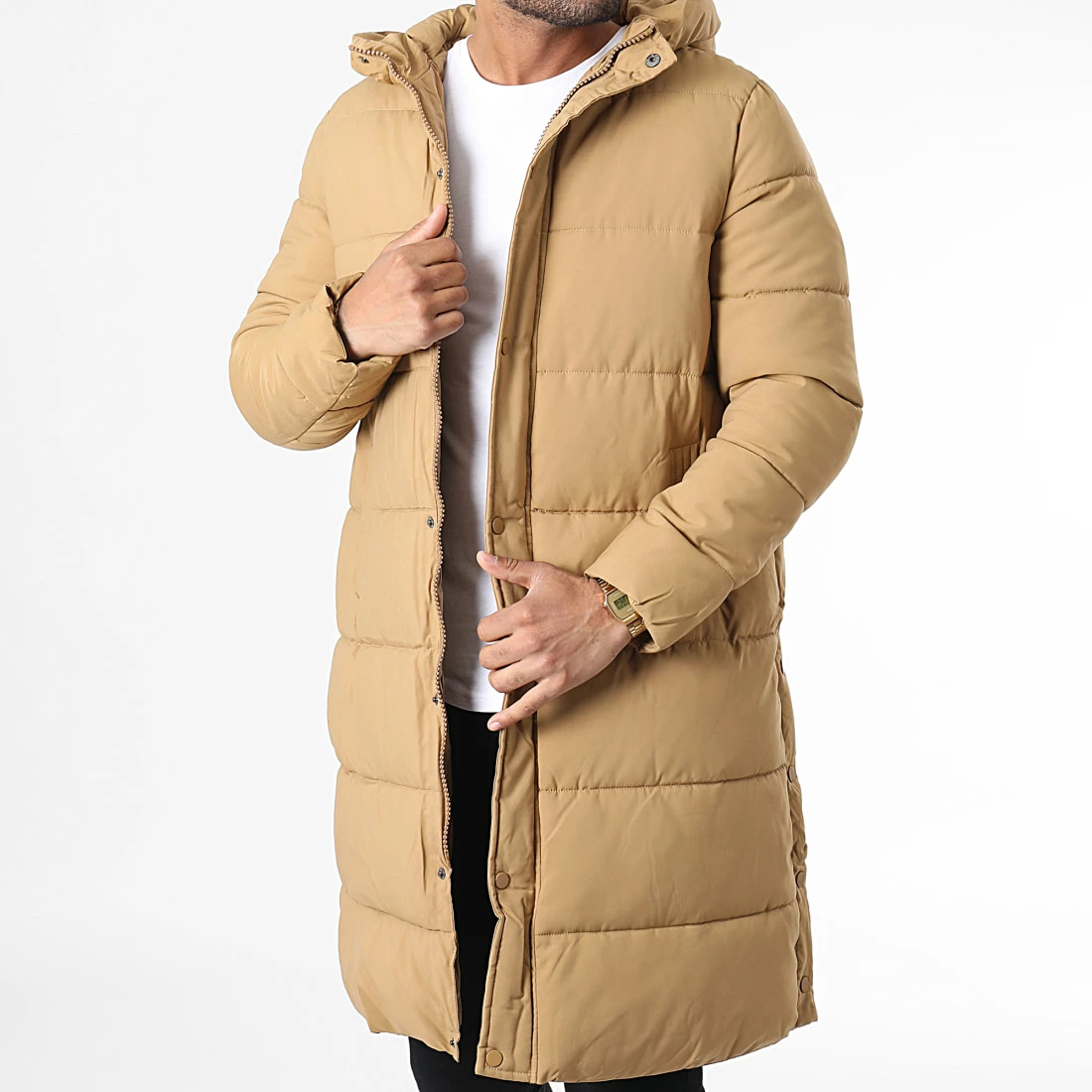 Bon marché 😀 Doudoune Capuche Longue M2202 Camel de John H 😉 3 Bon marché 😀 Doudoune Capuche Longue M2202 Camel de John H 😉