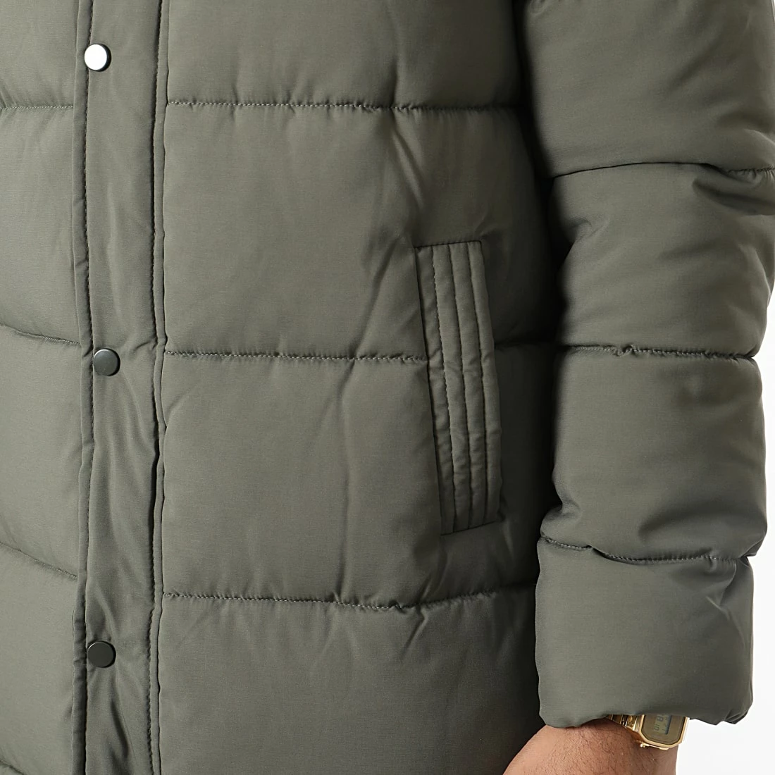 Vente flash 😀 Doudoune Capuche Longue M2202 Vert Kaki de John H ❤️ 4 Vente flash 😀 Doudoune Capuche Longue M2202 Vert Kaki de John H ❤️ – Image 2