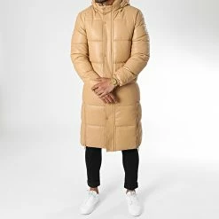 Offres 💯 Doudoune Capuche Longue Enduit M22016 Camel de John H 😍 -John H Soldes john h 342792 M2206 CAMEL 20221013T152234 03