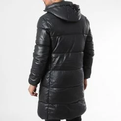 Top 10 ⭐ Doudoune Capuche Longue Enduit M2115 Noir de John H 🌟 -John H Soldes john h 342799 M2115 1 BLACK 20221013T155900 04