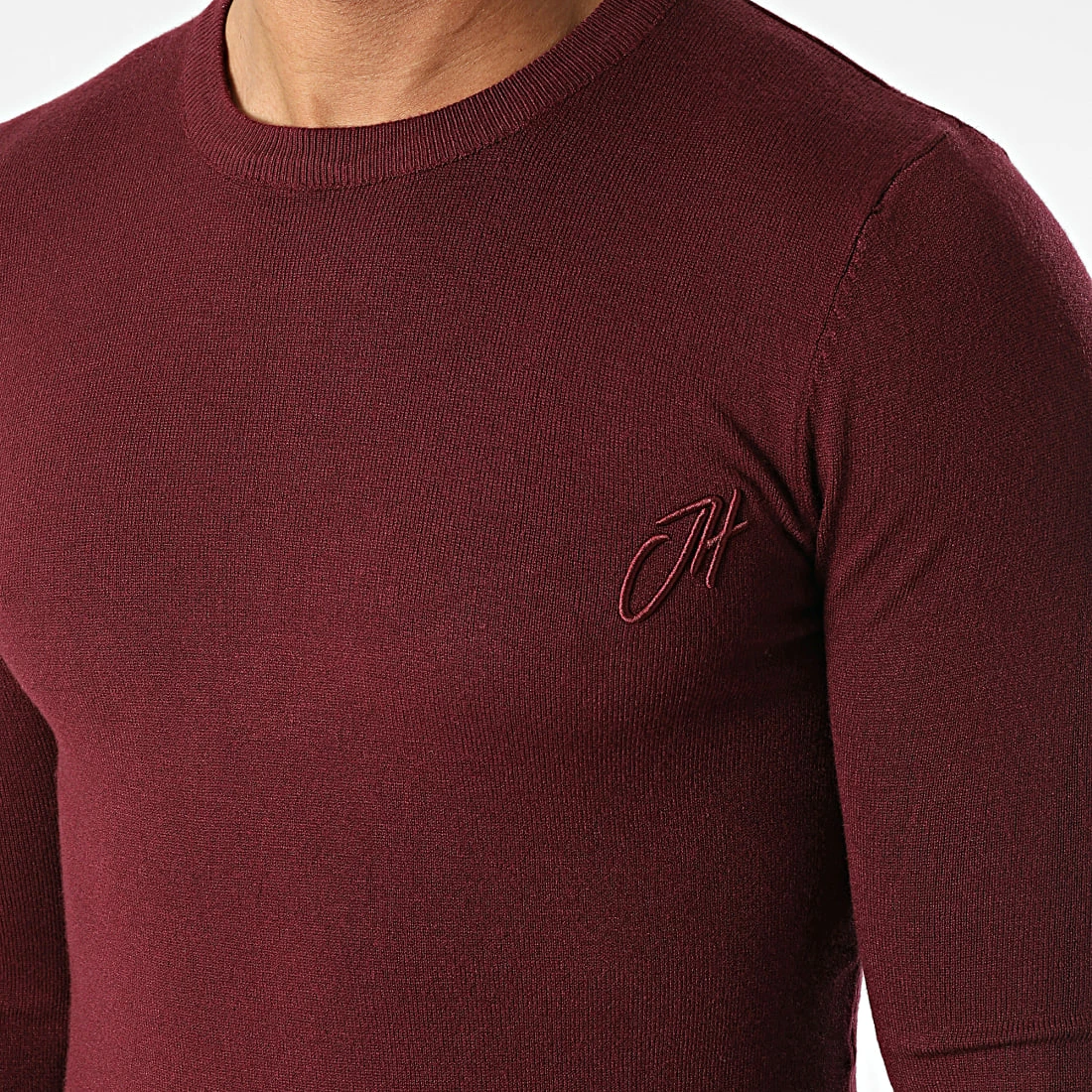 Meilleur prix 🛒 Pull ZW050 Bordeaux de John H ✔️ 4 Meilleur prix 🛒 Pull ZW050 Bordeaux de John H ✔️ – Image 2