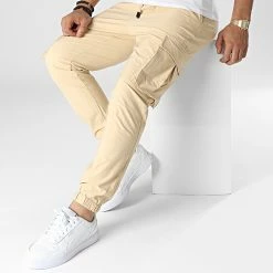 Les meilleures critiques de 😍 Pantalon Jogging XQ338 Beige de John H 👍 -John H Soldes john h 345568 XQ338 CAMEL 20221108T152639 03