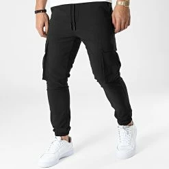 Budget 😍 Pantalon Jogging XQ338 Noir de John H 💯