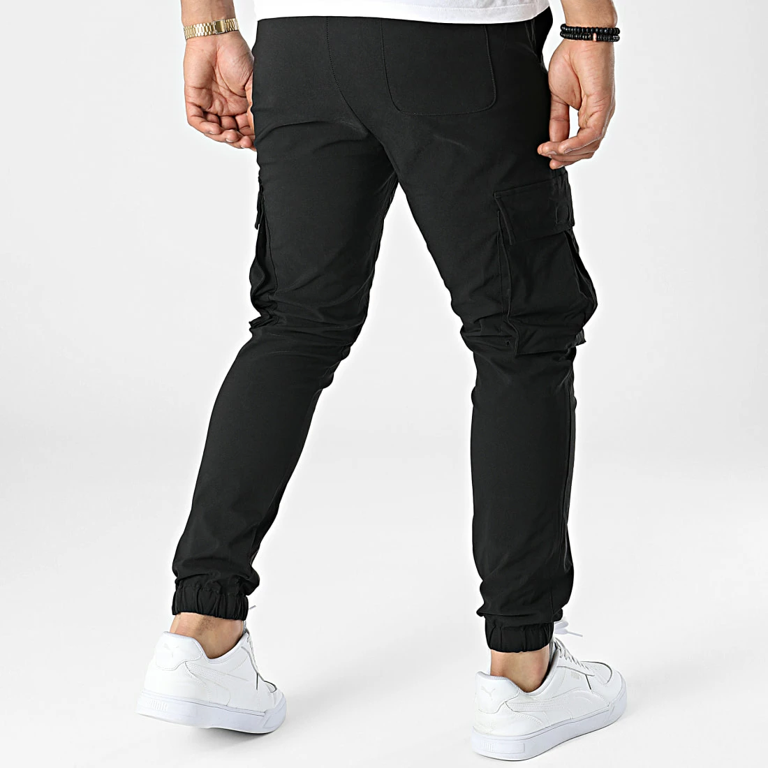 Budget 😍 Pantalon Jogging XQ338 Noir de John H 💯 5 Budget 😍 Pantalon Jogging XQ338 Noir de John H 💯 – Image 4