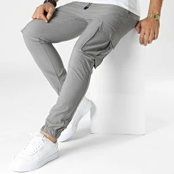 Top 10 🤩 Pantalon Jogging XQ338 Gris de John H ❤️ -John H Soldes john h 345571 XQ338 LT GREY 20221108T152036 03