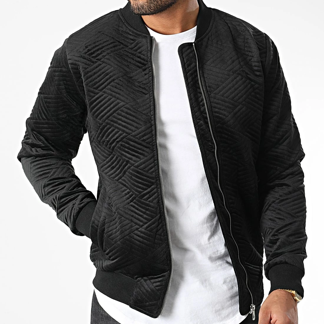 Tout neuf 👍 Veste Zippée 7103 Noir de John H 🧨 5 Tout neuf 👍 Veste Zippée 7103 Noir de John H 🧨 – Image 3