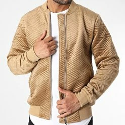 Sortie 🤩 Veste Zippée 7103 Camel de John H ✨