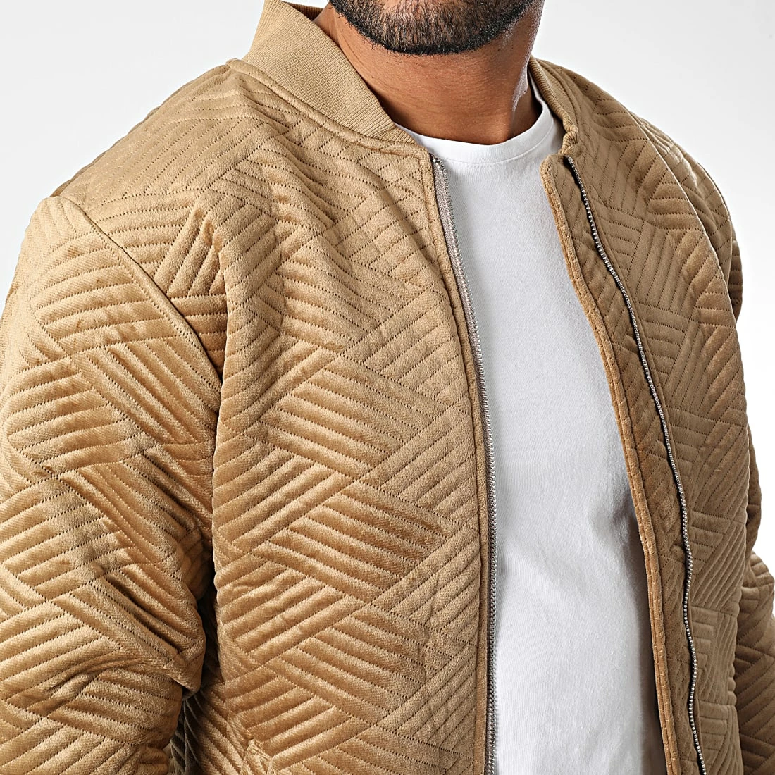 Sortie 🤩 Veste Zippée 7103 Camel de John H ✨ 4 Sortie 🤩 Veste Zippée 7103 Camel de John H ✨ – Image 2