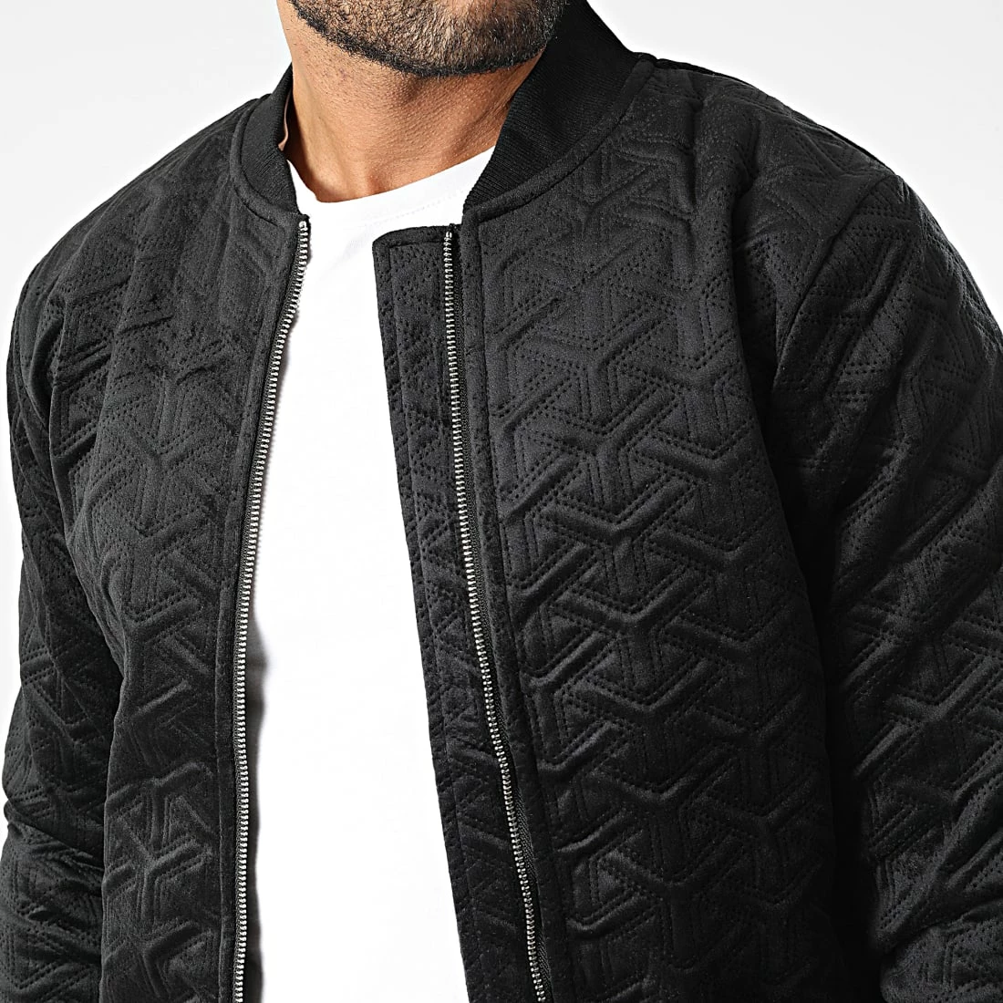 Promo 🌟 Veste Zippée 7102 Noir de John H 🌟 4 Promo 🌟 Veste Zippée 7102 Noir de John H 🌟 – Image 2